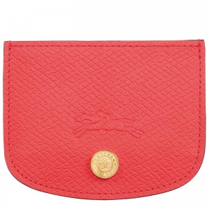 Strawberry Red Longchamp Épure Men's Cardholders | YBHG-76590