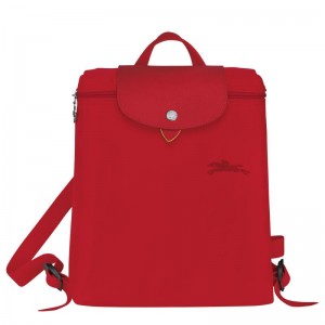 Tomato Red Longchamp Le Pliage Green M Men's Backpacks | MVOW-80923