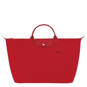 Tomato Red Longchamp Le Pliage Green S Women's Travel Bags | BVEI-57108