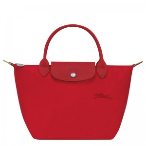 Tomato Red Longchamp Le Pliage Green S Women's Handbags | BUJM-46710