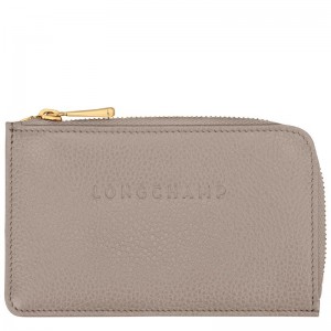 Turtledove Grey Longchamp Le Foulonné Men's Cardholders | LBFD-59734