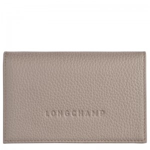 Turtledove Grey Longchamp Le Foulonné Women's Cardholders | FSBV-50413