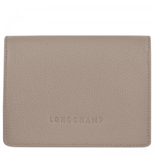 Turtledove Grey Longchamp Le Foulonné Women's Wallets | EXDU-52134