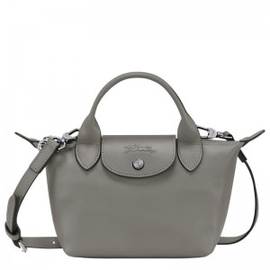 Turtledove Grey Longchamp Le Pliage Xtra XS Women's Handbags | UHXY-36470