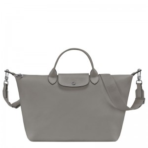 Turtledove Grey Longchamp Le Pliage Xtra L Women's Handbags | JIQD-68543