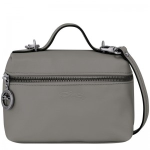 Turtledove Grey Longchamp Le Pliage Xtra XS Vanity Women's Crossbody Bags | WKHV-45739