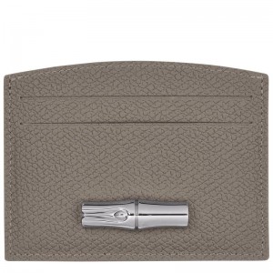 Turtledove Grey Longchamp Roseau Women's Cardholders | OGUD-57063