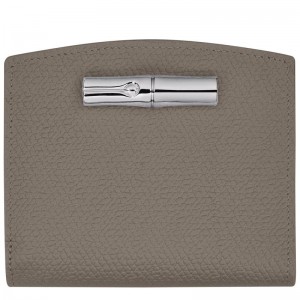 Turtledove Grey Longchamp Roseau Women's Wallets | AIHR-05897