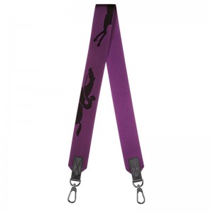 Violet Purple Longchamp 3D Men's Shoulder Straps | INKO-80172