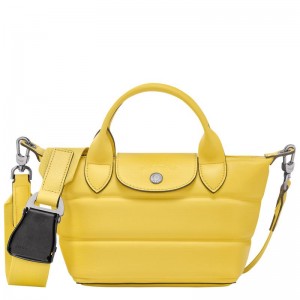 Yellow Longchamp Le Pliage Xtra XS Women's Handbags | SPQT-20784