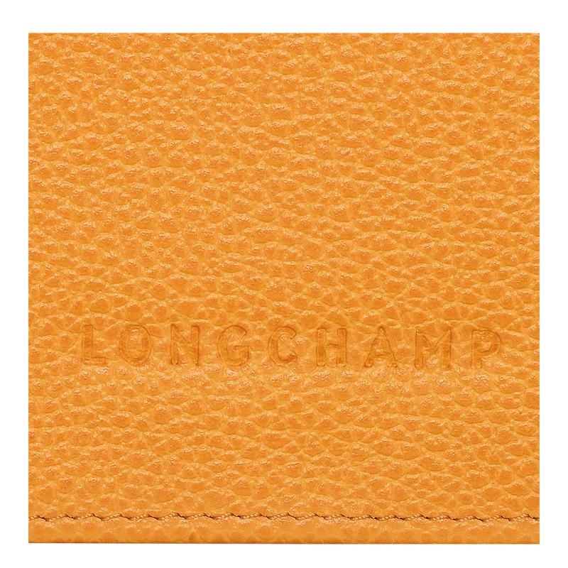 Apricot Orange Longchamp Le Foulonné Continental Women's Wallets | DLRO-03517