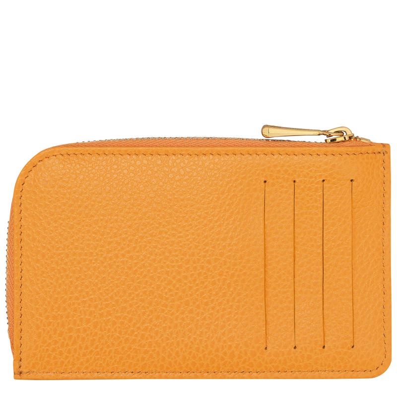 Apricot Orange Longchamp Le Foulonné Men's Cardholders | KUZW-95726