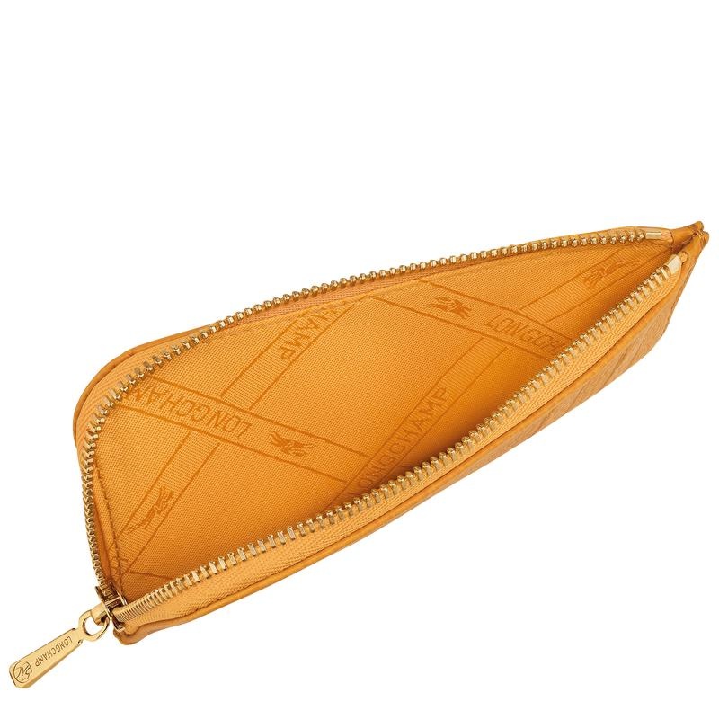 Apricot Orange Longchamp Le Foulonné Men's Cardholders | KUZW-95726