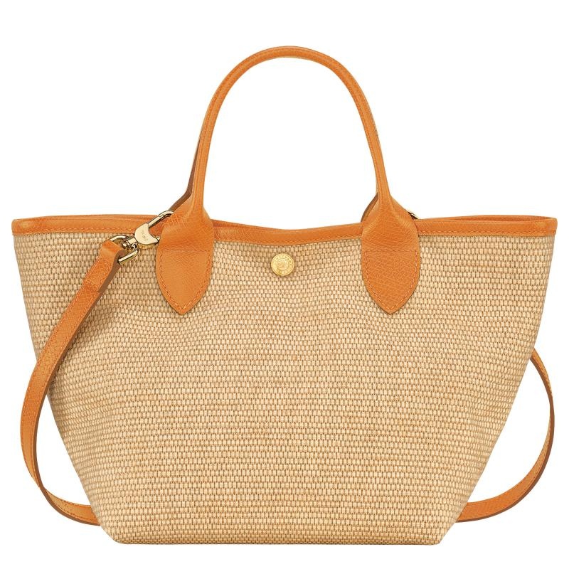 Apricot Orange Longchamp Le Panier Pliage S Women's Basket Bag | YUVP-65231