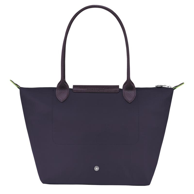 Bilberry Purple Longchamp Le Pliage Green M Women's Tote Bag | DEWX-32457