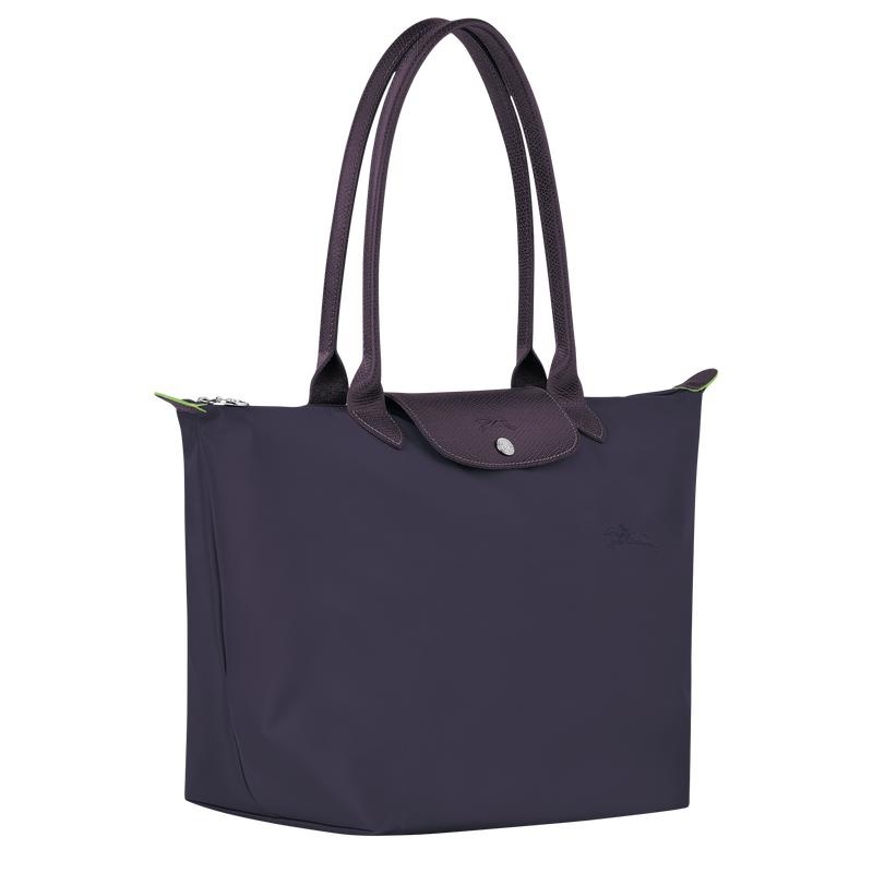 Bilberry Purple Longchamp Le Pliage Green L Women's Tote Bag | SEYG-64319