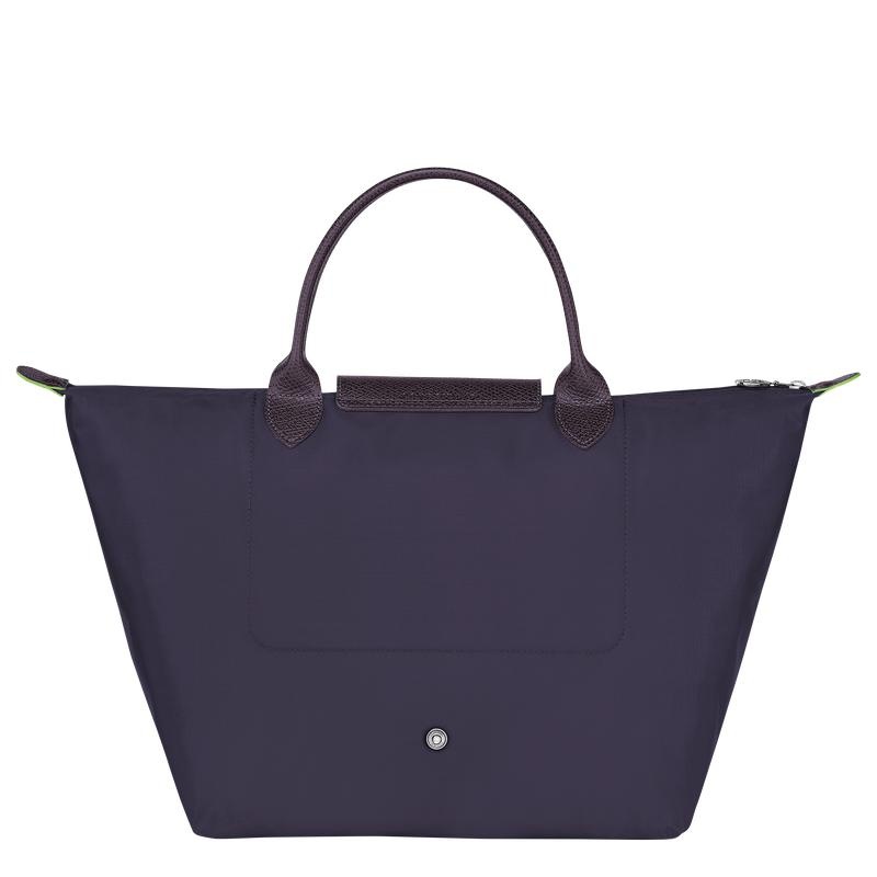 Bilberry Purple Longchamp Le Pliage Green M Women's Handbags | MYLZ-49065