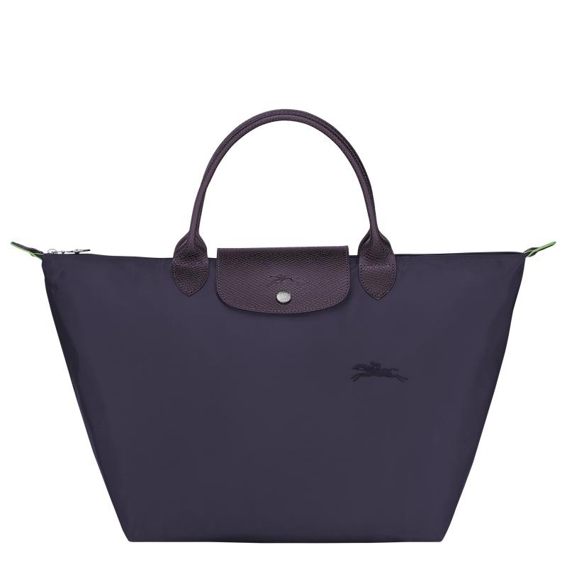 Bilberry Purple Longchamp Le Pliage Green M Women\'s Handbags | MYLZ-49065