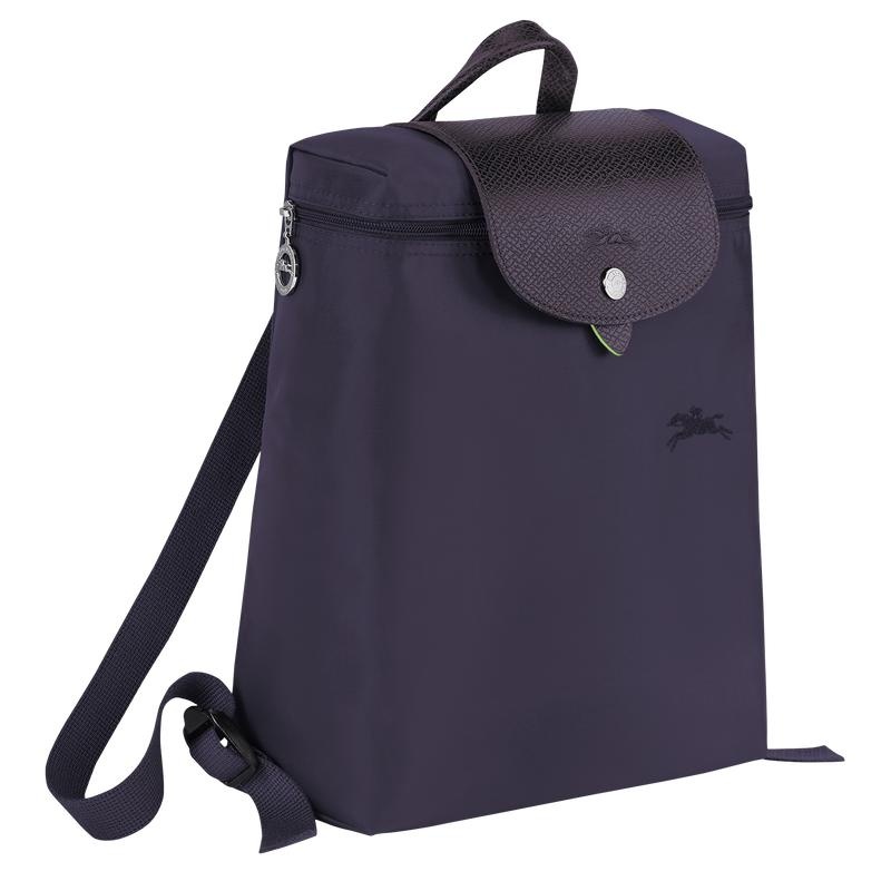 Bilberry Purple Longchamp Le Pliage Green M Women's Backpacks | LNIC-97136