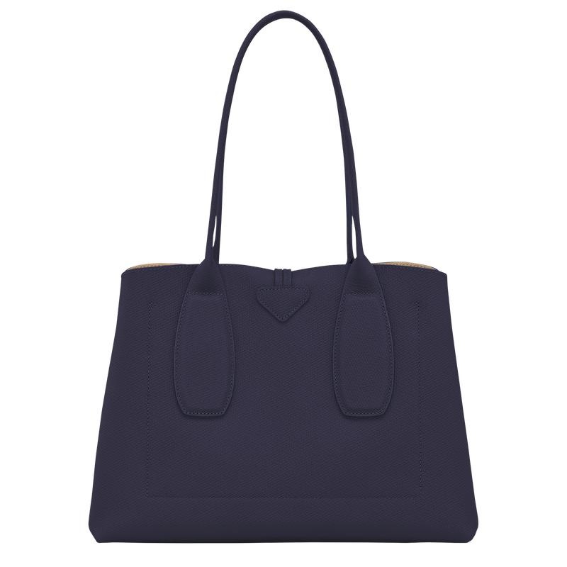 Bilberry Purple Longchamp Roseau L Women's Tote Bag | EKAJ-38054