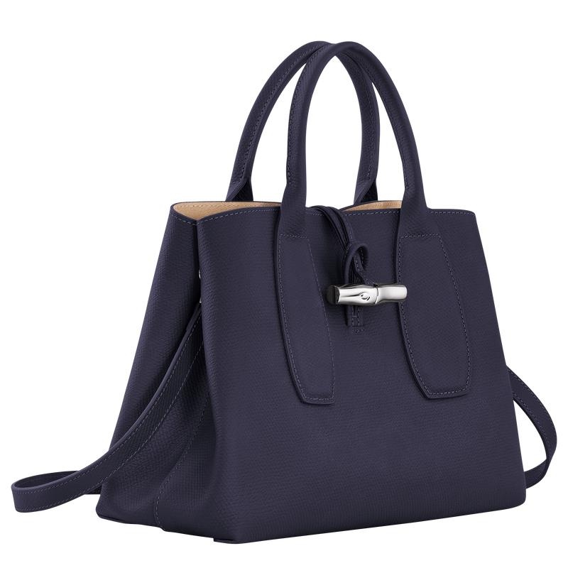 Bilberry Purple Longchamp Roseau M Women's Handbags | DCEF-36987