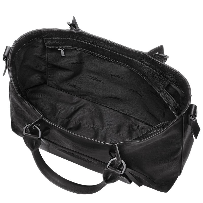 Black Longchamp 3D L Women's Handbags | XKMF-70832