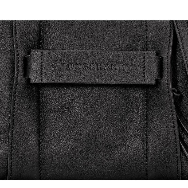 Black Longchamp 3D S Women's Crossbody Bags | XULQ-10587