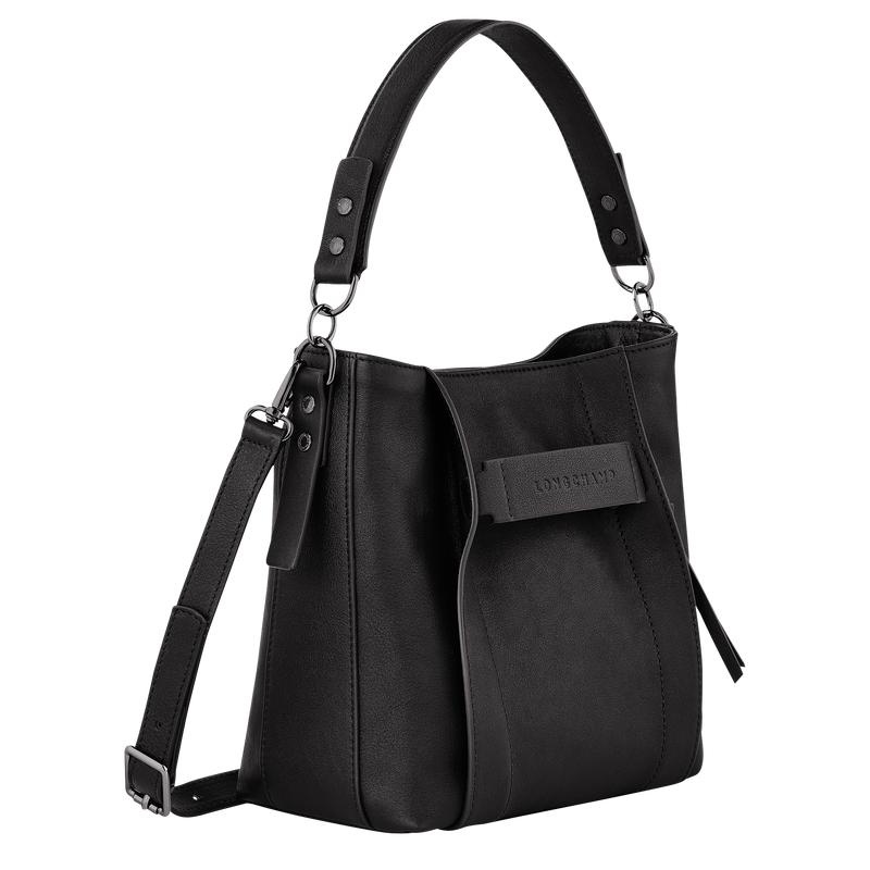 Black Longchamp 3D S Women's Crossbody Bags | OXQY-96104