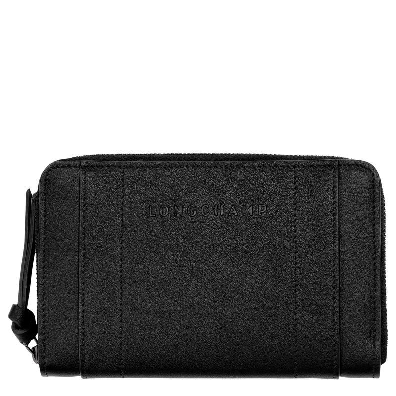 Black Longchamp 3D Women\'s Wallets | NLSP-09587