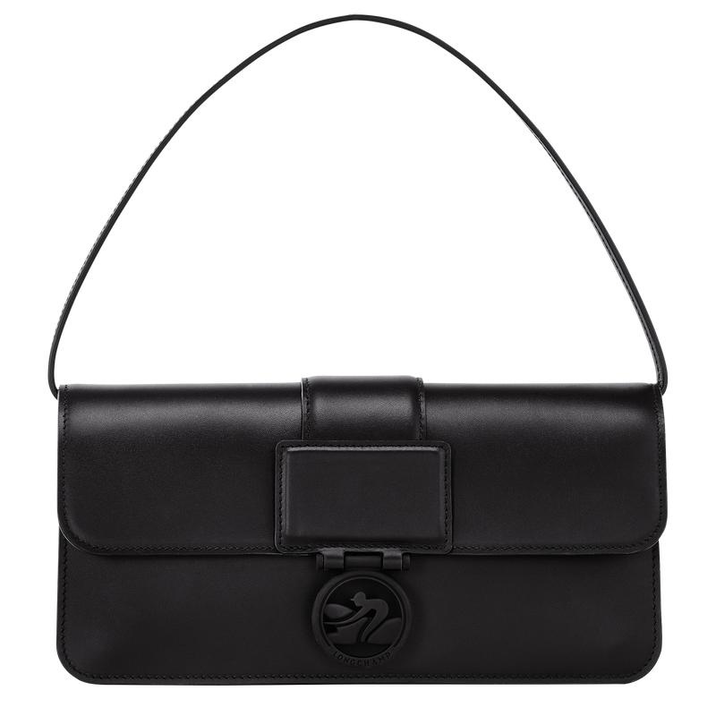 Black Longchamp Box-Trot M Shoulder bag Women\'s Shoulder Bags | GBUZ-91354