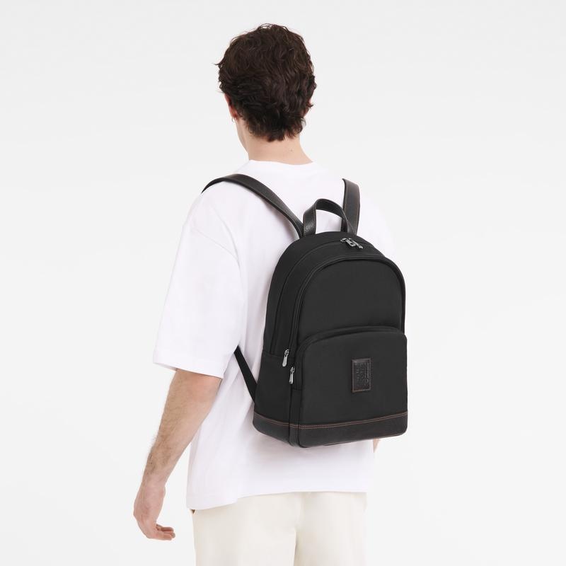 Black Longchamp Boxford Men's Backpacks | IZWS-47032