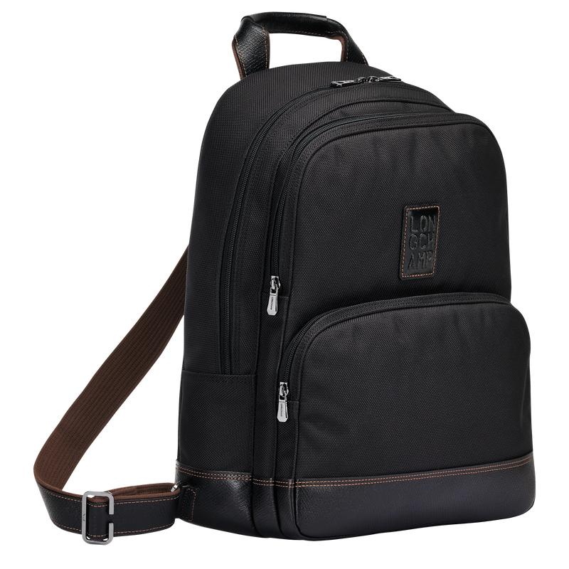 Black Longchamp Boxford Men's Backpacks | IZWS-47032