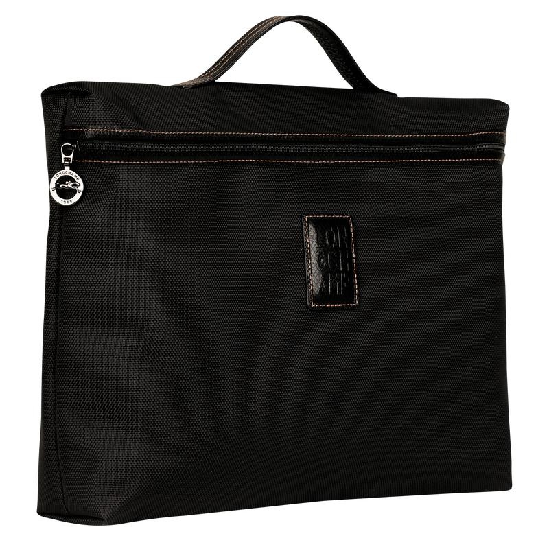 Black Longchamp Boxford S Men's Briefcase | MAZE-10624