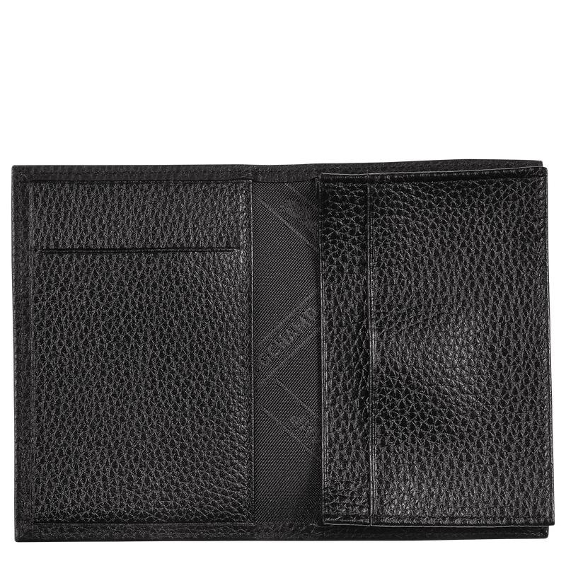 Black Longchamp Le Foulonné Men's Cardholders | UOZM-49875