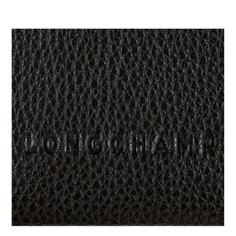 Black Longchamp Le Foulonné Men's Cardholders | KELC-91478