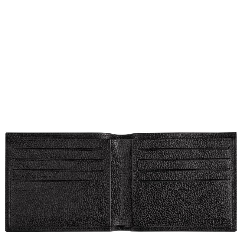 Black Longchamp Le Foulonné Men's Wallets | VDXM-27539