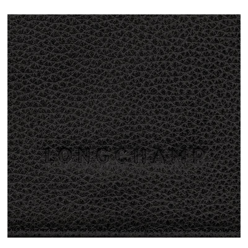 Black Longchamp Le Foulonné Men's Wallets | UOAQ-89132