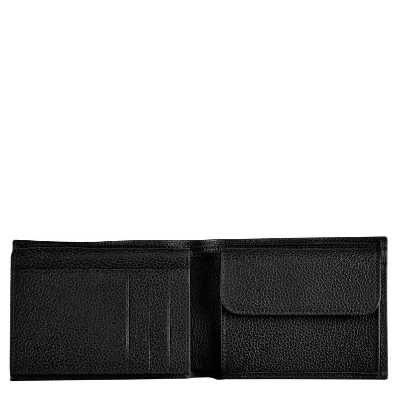 Black Longchamp Le Foulonné Men's Wallets | FTHR-94835