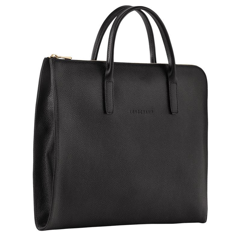 Black Longchamp Le Foulonné S Men's Briefcase | MXIN-02469