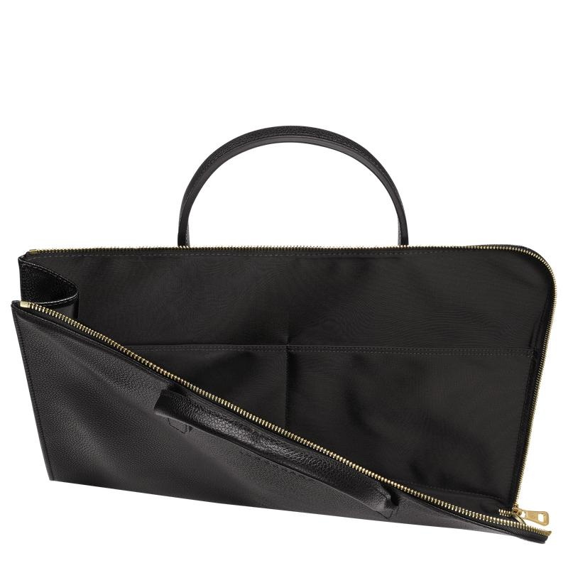 Black Longchamp Le Foulonné S Men's Briefcase | MXIN-02469