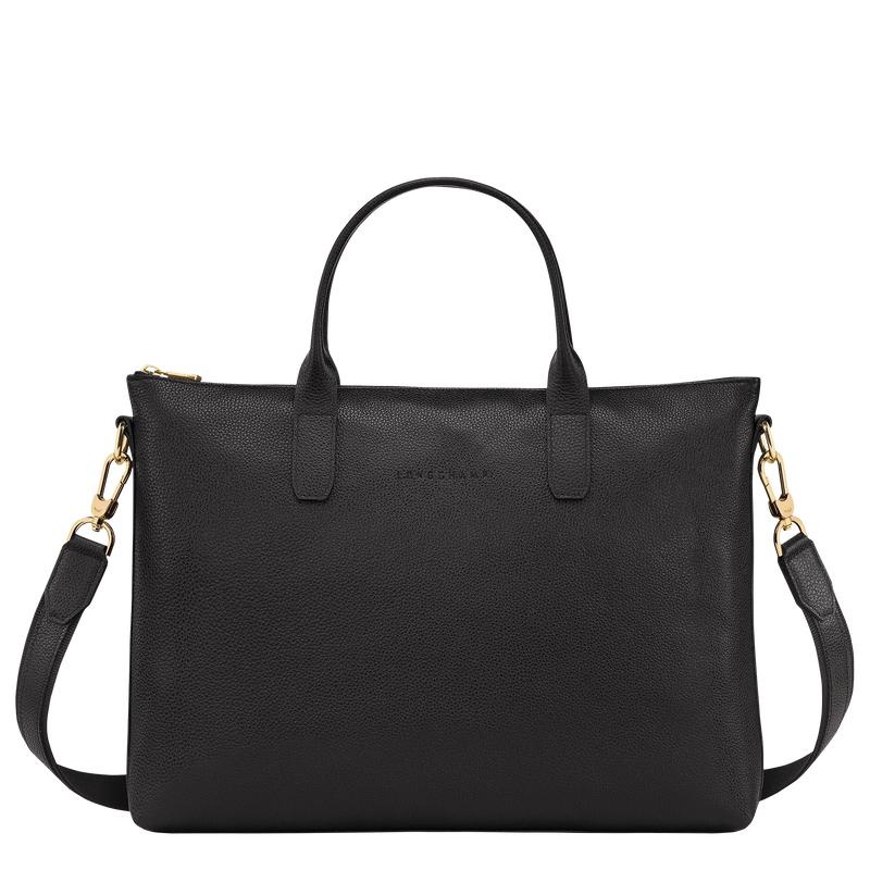 Black Longchamp Le Foulonné S Women\'s Briefcase | YVWS-46752