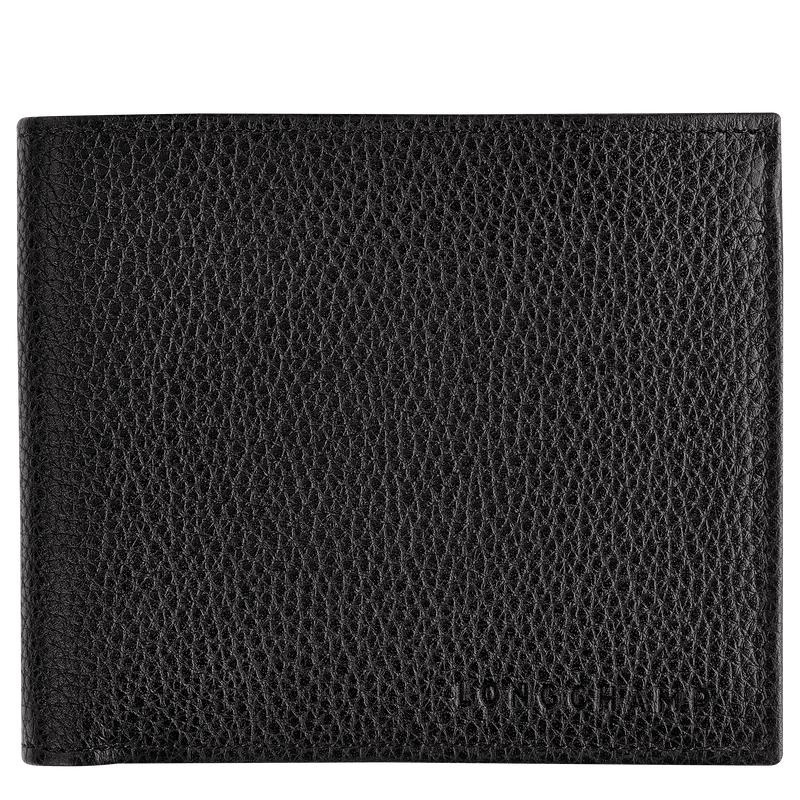 Black Longchamp Le Foulonné Women\'s Wallets | CIUF-96813