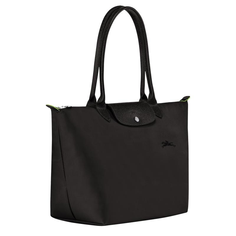 Black Longchamp Le Pliage Green L Women's Tote Bag | TGZE-93260