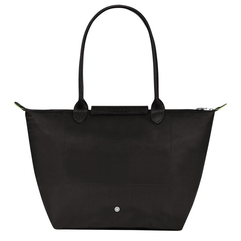 Black Longchamp Le Pliage Green L Women's Tote Bag | TGZE-93260