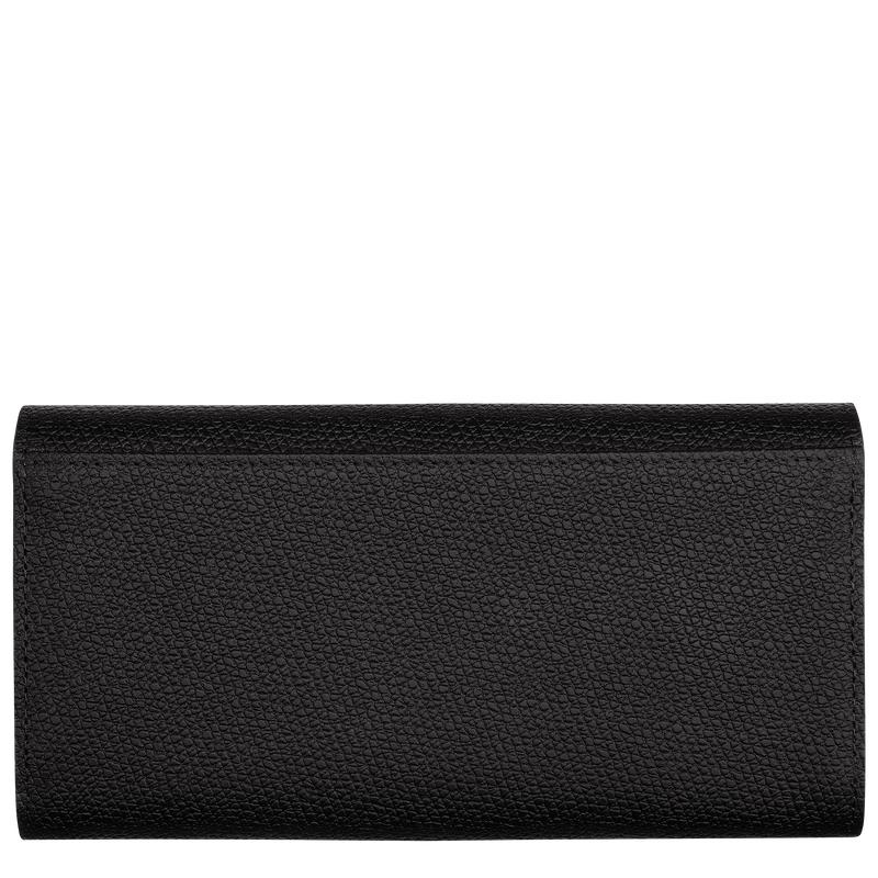 Black Longchamp Roseau Continental Women's Wallets | SCQH-58329