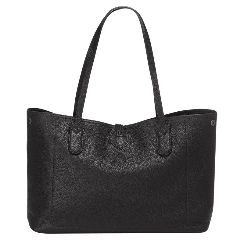 Black Longchamp Roseau Essential L Women's Tote Bag | ZOFY-17352