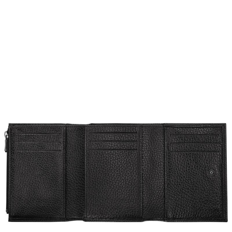 Black Longchamp Roseau Essential Women's Wallets | LJTX-42705