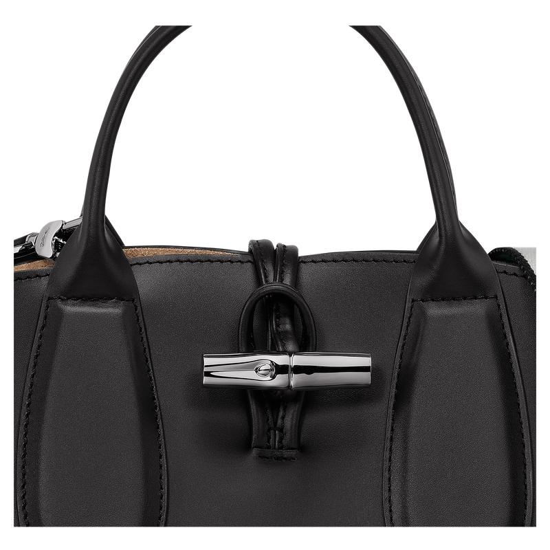 Black Longchamp Roseau S Women's Handbags | KTWN-69847