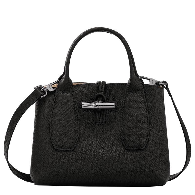 Black Longchamp Roseau S Women\'s Handbags | FBUK-34628