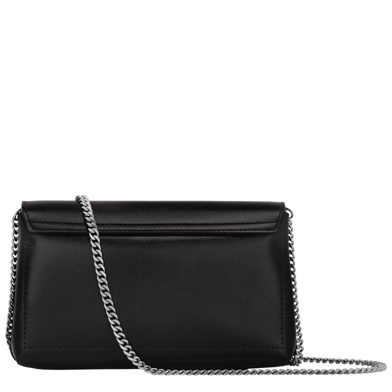 Black Longchamp Roseau Women's Clutch Bag | ODXP-53861